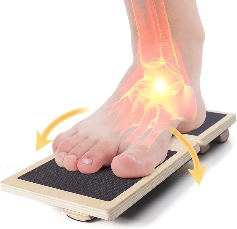 CINWELLER Ankle Balance Board – Stability Trainer for Rehabilitation, Basketball, Running, Yoga & Injury Recovery – Home Gym Equipment (Includes Workout Guide) - Image 1